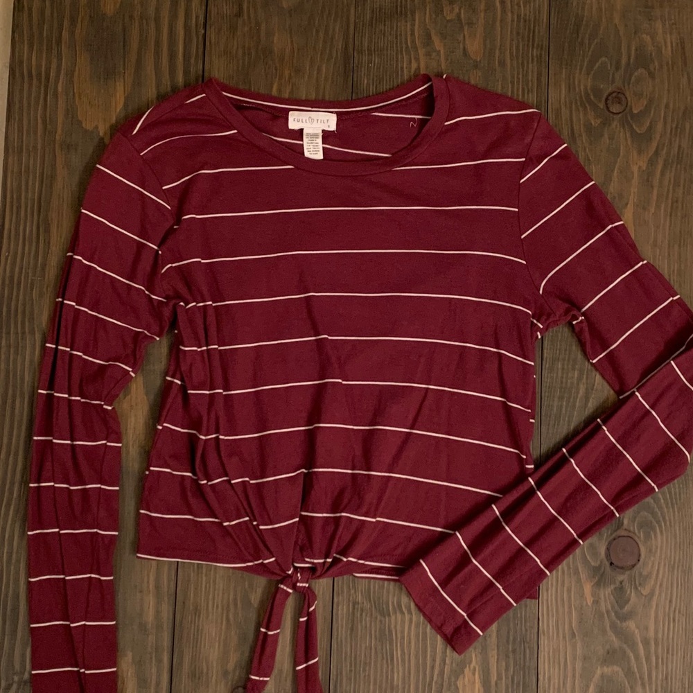 Full Tilt Long Sleeve Striped Shirt